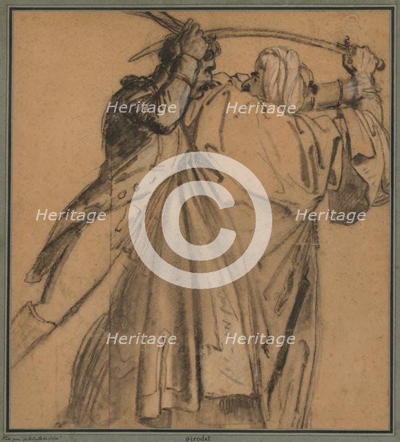 Two Arabs, for The Revolt of Cairo, c. 1810. Creator: Anne-Louis Girodet de Roucy-Trioson (French, 1767-1824).