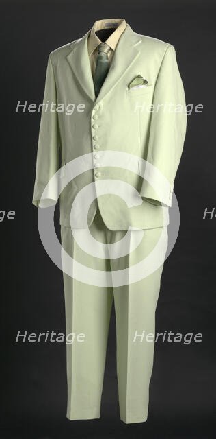 Suit, shirt, and handkerchief worn by Ira Tucker Sr., late 20th century. Creators: San Carlo, John Forsyth Shirt Co. Ltd..