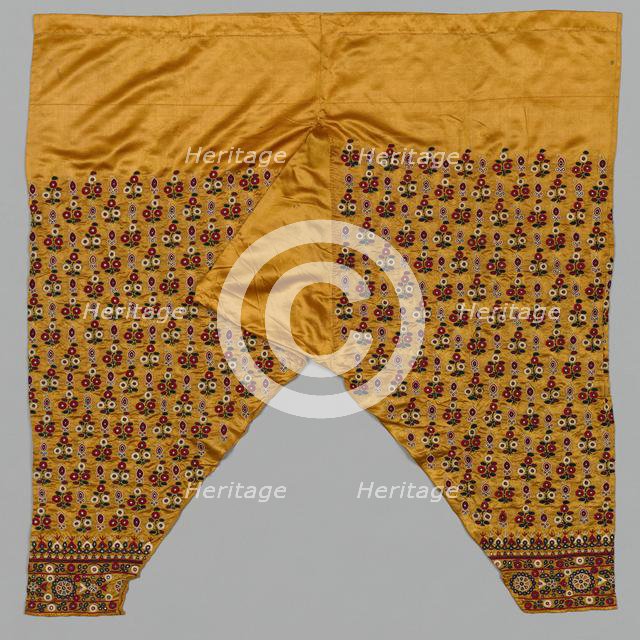 "Salwar": Woman's Trousers, 1800s - early 1900s. Creator: Unknown.