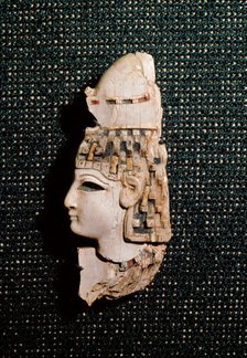 Ivory head found in the palace of Nimrud.