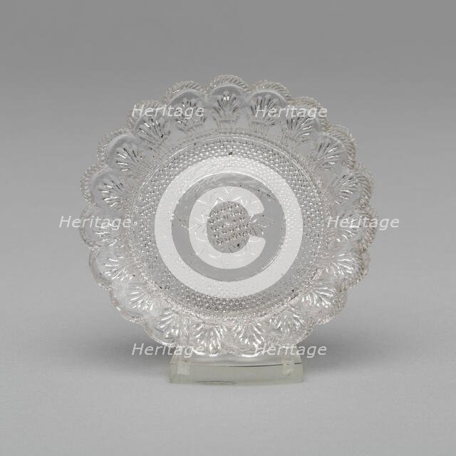 Cup plate, 1827. Creator: Unknown.