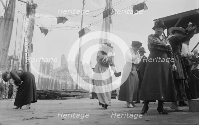 Opera artists at stadium, 1916. Creator: Bain News Service.