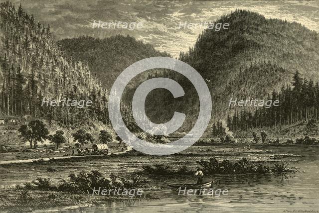 'Tyrone Gap, View from the Bridge', 1874.  Creator: Adolf Closs.