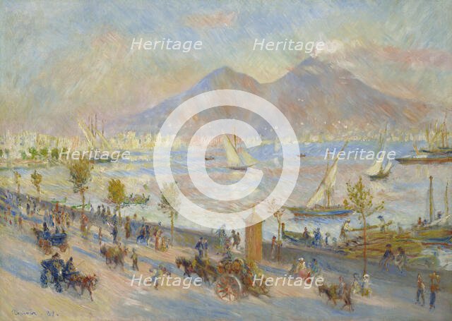 Bay Of Naples, Evening, 1881. Creator: Pierre-Auguste Renoir.