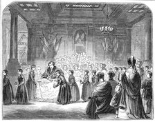 The Christ's Hospital Scholars at the Mansion-House, 1844. Creator: Unknown.