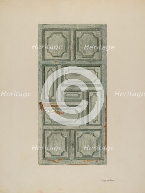Panel Door, c. 1939. Creator: Angeline Starr.