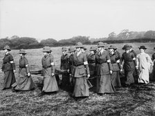 Women at British Army Auxiliaries - Stretcher Bearers, between c1910 and c1915. Creator: Bain News Service.