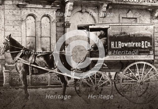 Horse drawn cart of Wright & Rich, York, Boston, Lincolnshire, 1894. Artist: Unknown