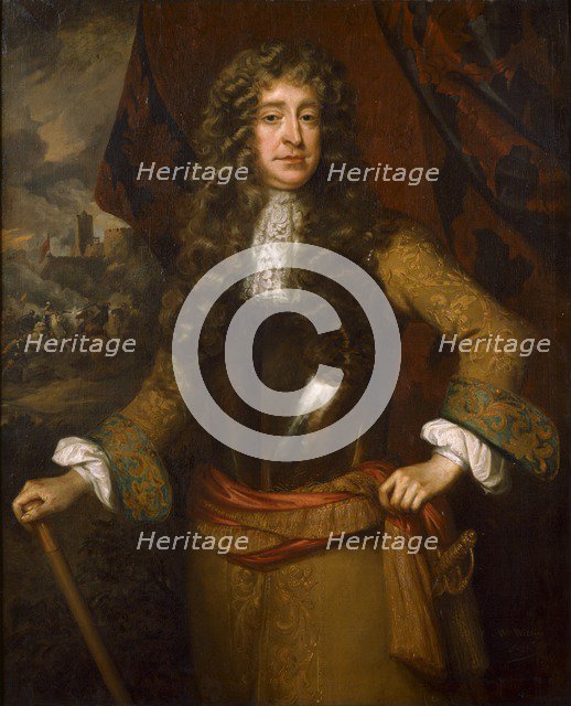 Portrait of an unknown man called William III, late 17th century. Artist: Studio of William Wissing.