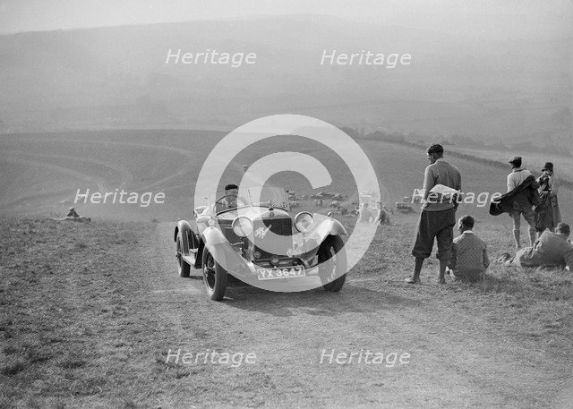 Alfa Romeo competing in the Brighton & Hove Motor Club Trial, 1920s. Artist: Bill Brunell.