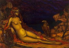 Hebe and the Eagle of Jupiter, 1926. Creator: Nikolay Kalmakov.