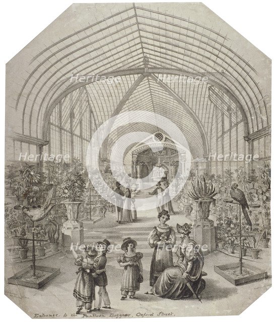 Conservatory of the Pantheon, Oxford Street, Westminster, London, c1830. Artist: Anon