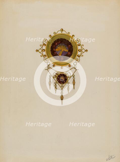 Brooch, c. 1936. Creator: Edward White.