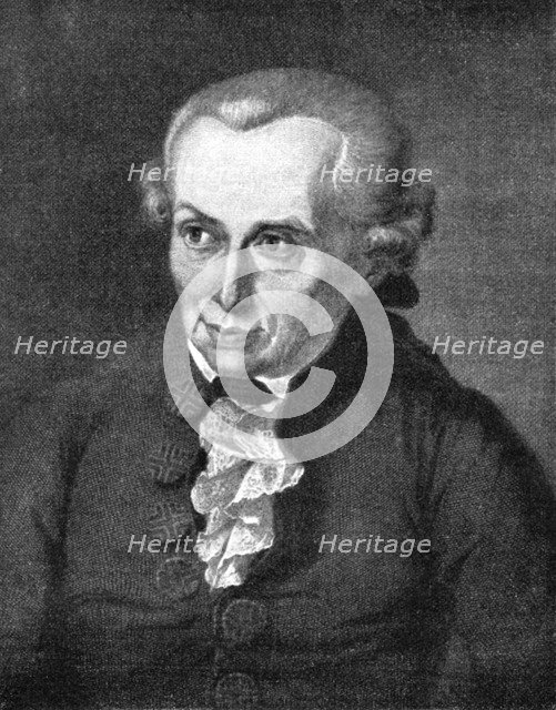 Immanuel Kant, German philosopher, (1900). Artist: Unknown