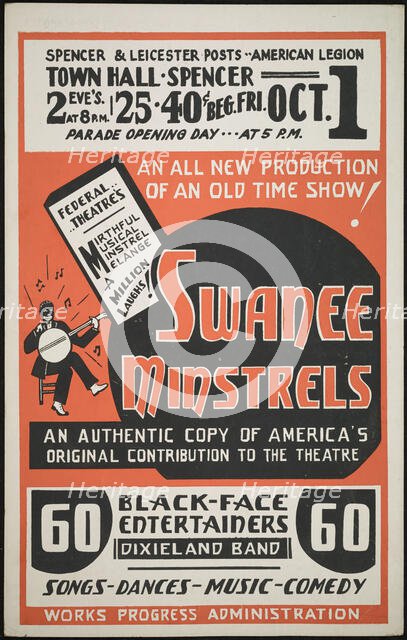 Swanee Minstrels, Spencer and Leicester, MA, [193-]. Creator: Unknown.