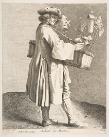 Whirligig Peddler, 1742. Creator: Caylus, Anne-Claude-Philippe de.