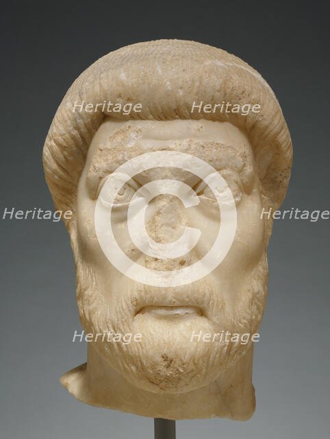 Portrait Head of a Man, mid-5th century A.D. Creator: Unknown.