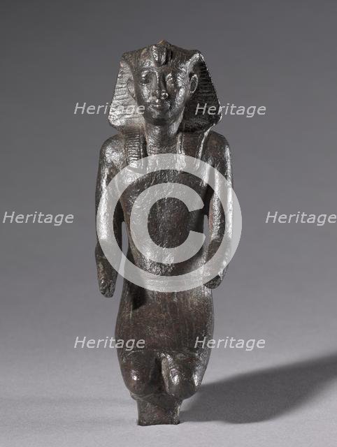 Statuette of Kneeling King, 304-30 BC. Creator: Unknown.