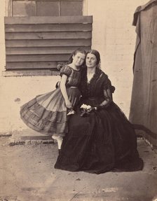 Mrs. Greenhow and Daughter, Imprisoned in the Old Capitol, Washington, 1862. Creator: Alexander Gardner.