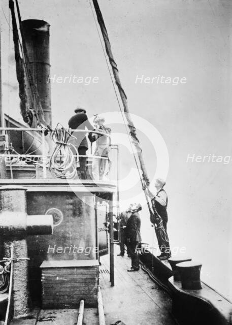 Tug on way to meet Carpathia, 1912. Creator: Bain News Service.