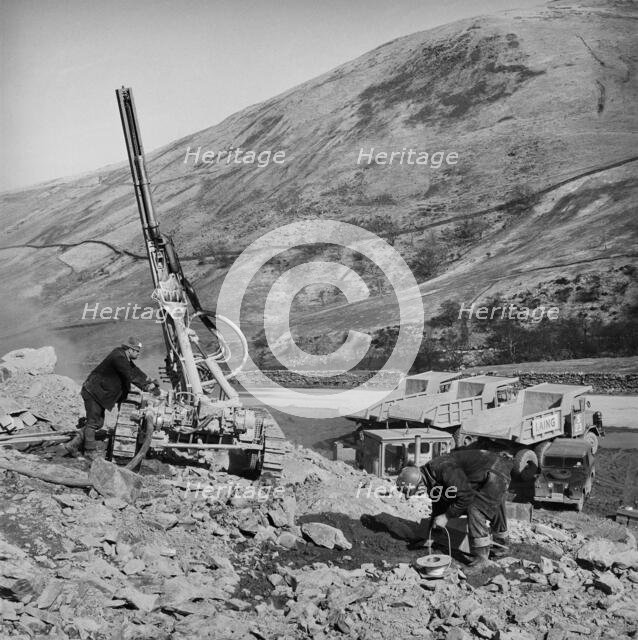 Construction of the M6 motorway, Eden, Cumbria, 28/03/1968. Creator: John Laing plc.