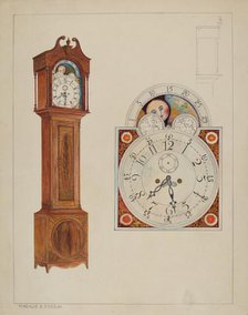 Grandfather Clock, c. 1937. Creator: Magnus S. Fossum.