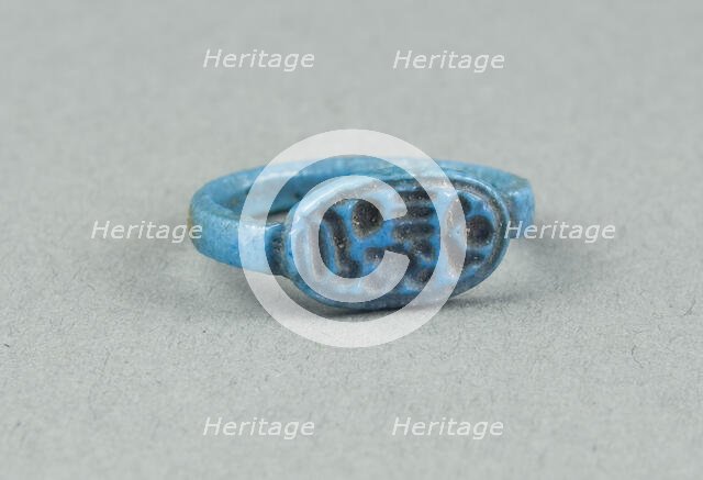 Finger Ring with the Throne Name of King Horemheb, Egypt, New Kingdom, Dynasty 18, reign of... Creator: Unknown.