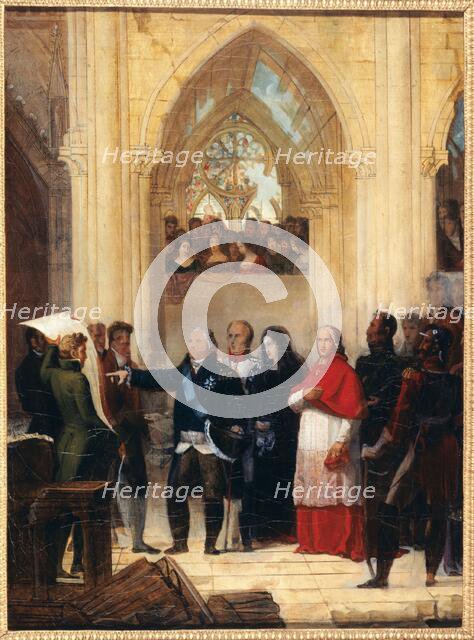 Project for a monument to the glory of the Duke of Berry, presented to Louis XVIII and..., circa 182 Creator: Unknown.