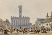 Market Square, 1840s. Creator: Rudolf von Alt.