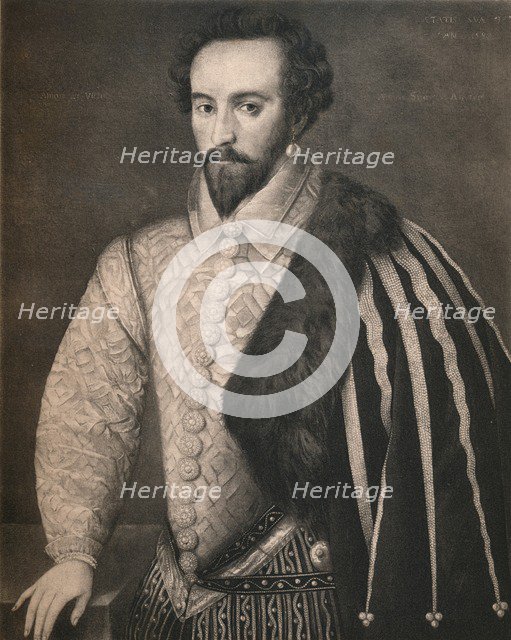 'Sir Walter Raleigh', 1588, (1904). Artist: Unknown.