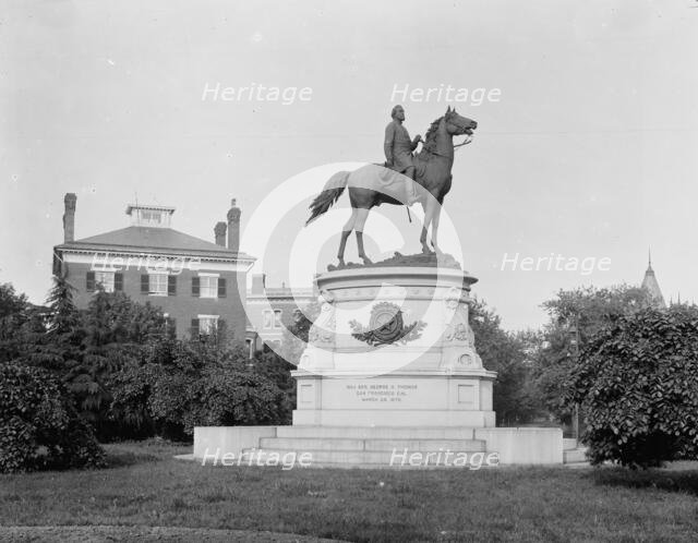 Thomas' Statue, Washington, D.C., between 1880 and 1897. Creator: William H. Jackson.