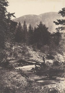 Torrent de la cascade des Demoiselles, Bagnères de Luchon., 1853. Creator: Joseph Vigier.