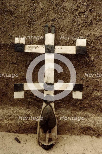 Wooden mask, Pays Dogon, Mali, 1990. Creator: Amanda Waite.