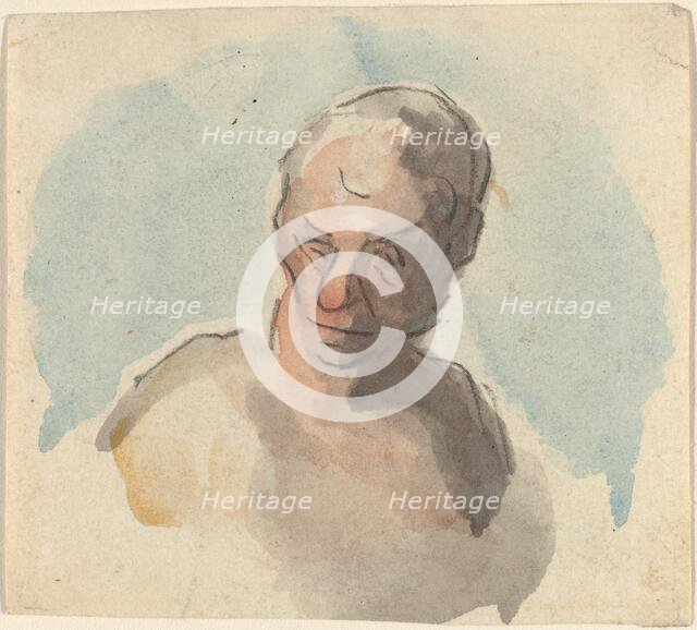 Head of a Man. Creator: Honore Daumier.