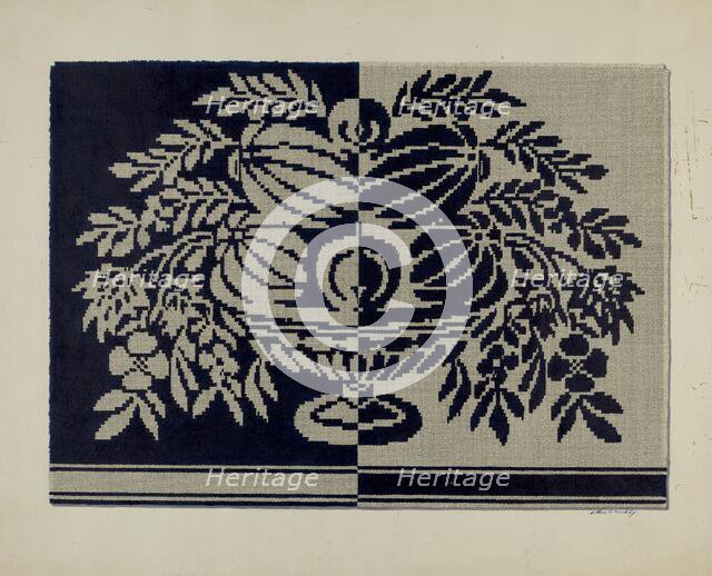 Tyler Coverlet, c. 1942. Creator: Merkley, Arthur G..