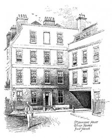 Dr Johnson's House, 17 Gough Square, London, 1912. Artist: Frederick Adcock