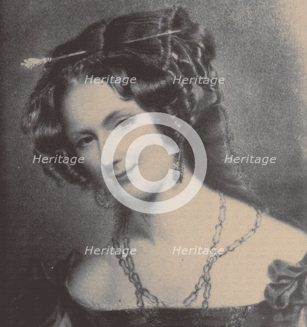 Portrait of Lady Catherine Caroline Montagu (1808-1834), wife of Count Alexandre Joseph Colonna-Walewski, 1830s. Artist: Anonymous  