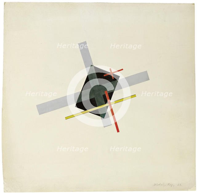 Collage With Black Centre, 1922. Artist: Moholy-Nagy, László (1895–1946)