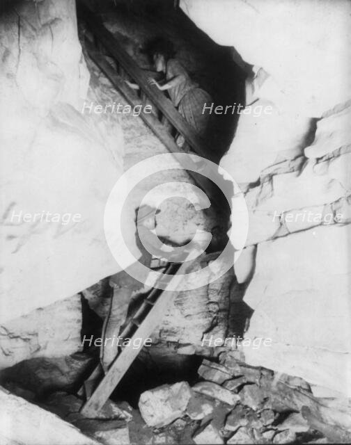 Corkscrew - Mammoth Cave, Edmondson County, Kentucky, c1893. Creator: Frances Benjamin Johnston.