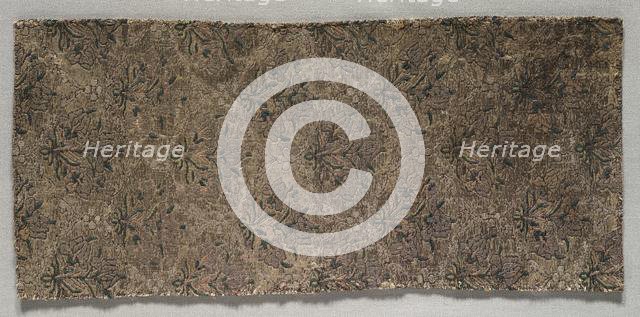 Fragment, 1600s - 1700s. Creator: Unknown.