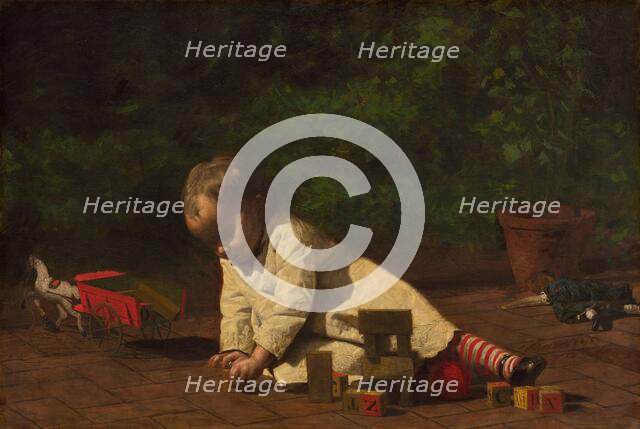 Baby at Play, 1876. Creator: Thomas Eakins.