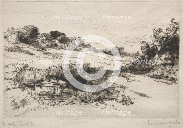 Windmill Hill, No. 1, 1877. Creator: Francis Seymour Haden (British, 1818-1910).