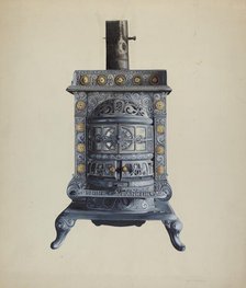 Stove, c. 1937. Creator: Einar Heiberg.