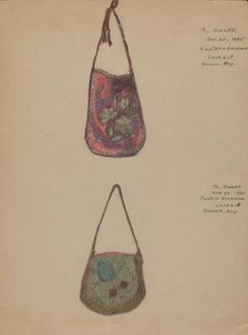 Beaded Bags, 1935. Creator: Margaret Knapp.