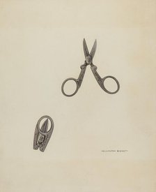Scissors, 1939. Creator: Wellington Blewett.