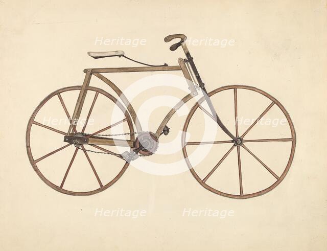 Bicycle, c. 1937. Creator: Marjorie Lee.