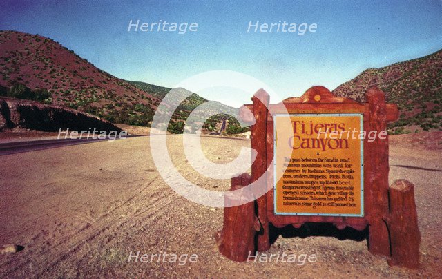 Tijeras Canyon, New Mexico, USA, 1943. Artist: Unknown