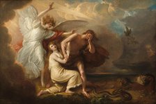 The Expulsion of Adam and Eve from Paradise, 1791. Creator: Benjamin West.