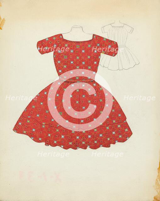 Child's Dress, 1935/1942. Creator: Esther Hansen.