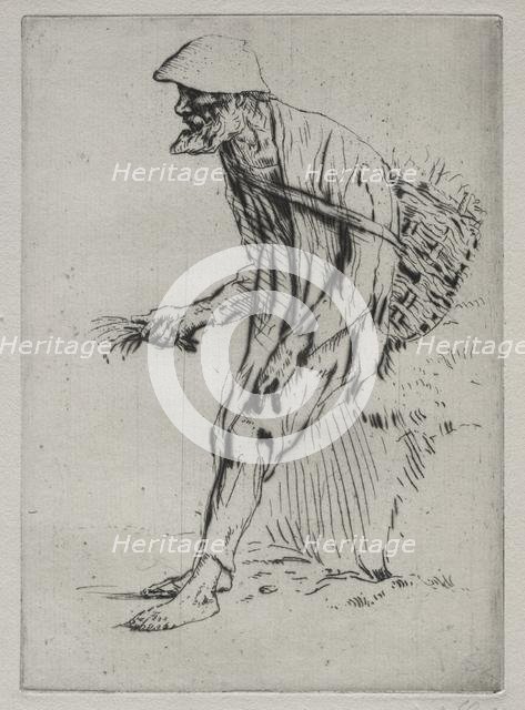 The Red Pimpernel Vender. Creator: Alphonse Legros (French, 1837-1911).